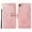 Rosegold, variant on Case for Apple iPhone 7 Plus/8 Plus,Flip Holder Glitter Diamond Leather Magnetic Wallet Phone Case with Wrist Strap,Red