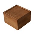 thumbnail image 1 of Caja de almacenamiento de madera con tapa deslizante, para guardar fotos y recuerdos, multiusos para bodas. 15 cm x 15 cm x 10 cm, 1 of 8