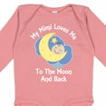 thumbnail image 4 of Inktastic My Mimi Loves Me to the Moon and Back Boys or Girls Long Sleeve Baby Bodysuit, 4 of 5