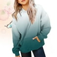 thumbnail image 2 of ZXLBBD Girls Hooded Pullover Sweatshirt Long Sleeve Cute Oversized Top Sportswear for Teen Kids Casual Loose Fit Daily Wear, 2 of 6