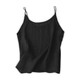 thumbnail image 4 of FAVIPT Kids 2 Piece Outfits Summer Sleeveless Spaghetti Strap Tank Top Straight Leg Short Pants Casual Solid Cute Beach Sets Black,9 Years, 4 of 9
