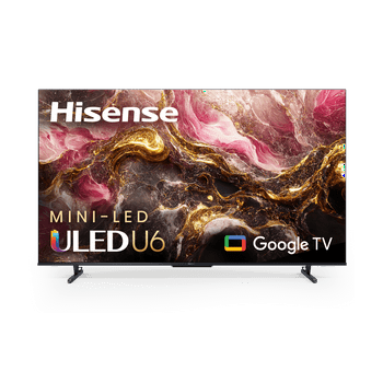 Hisense 75-Inch Class U6 Series Mini-LED QLED Google Smart TV (75U6K) - QLED, 600-Nit, Dolby Vision IQ & Dolby Atmos, Full Array Local Dimming