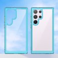 thumbnail image 5 of Allytech Clear Case for Samsung Galaxy S24 Ultra, Hybrid Hard Shell Back Cover Protective Shockproof Anti-Scratch Bumper Phone Case for Galaxy S24 Ultra, Skyblue, 5 of 8