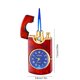 thumbnail image 3 of Encendedor de relojes metálicos antiviento | Inflable Blue Flame | Encendedor de incendios de doble propósito | Diseño en relieve 7,5x3,8 cm | Regalos | Negro, Dorado, Rojo, Gris | Moda de lujo de, 3 of 6