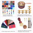 thumbnail image 2 of Kit de sellos Wax Seal en la parte inferior, 24 colores, 650 cuentas, más cálido y más, 2 of 5