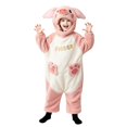 thumbnail image 2 of WhouRiu Girls Halloween Long Sleeve Jumpsuit Cartoon Graphic Hooded Romper Kids Autumn Winter Warm Cozy Fuzzy Cute Homewear,6-8 Years, 2 of 3