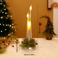 thumbnail image 7 of Dserfhy Christmas LED Candle Lamp Battery Powered Flameless Fake Taper Candle Decoration Flickering Long Electric Simulation Candle Light, 7 of 7