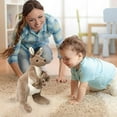 thumbnail image 4 of Gqtwoy Cute Mother and Child Kangaroo Plush Toy, Soft & Cuddly, Perfect for Imaginative Play, Educational Gift for Boys & Girls, Ideal for Bedtime & Role-Playing, Birthday Gift, 4 of 6