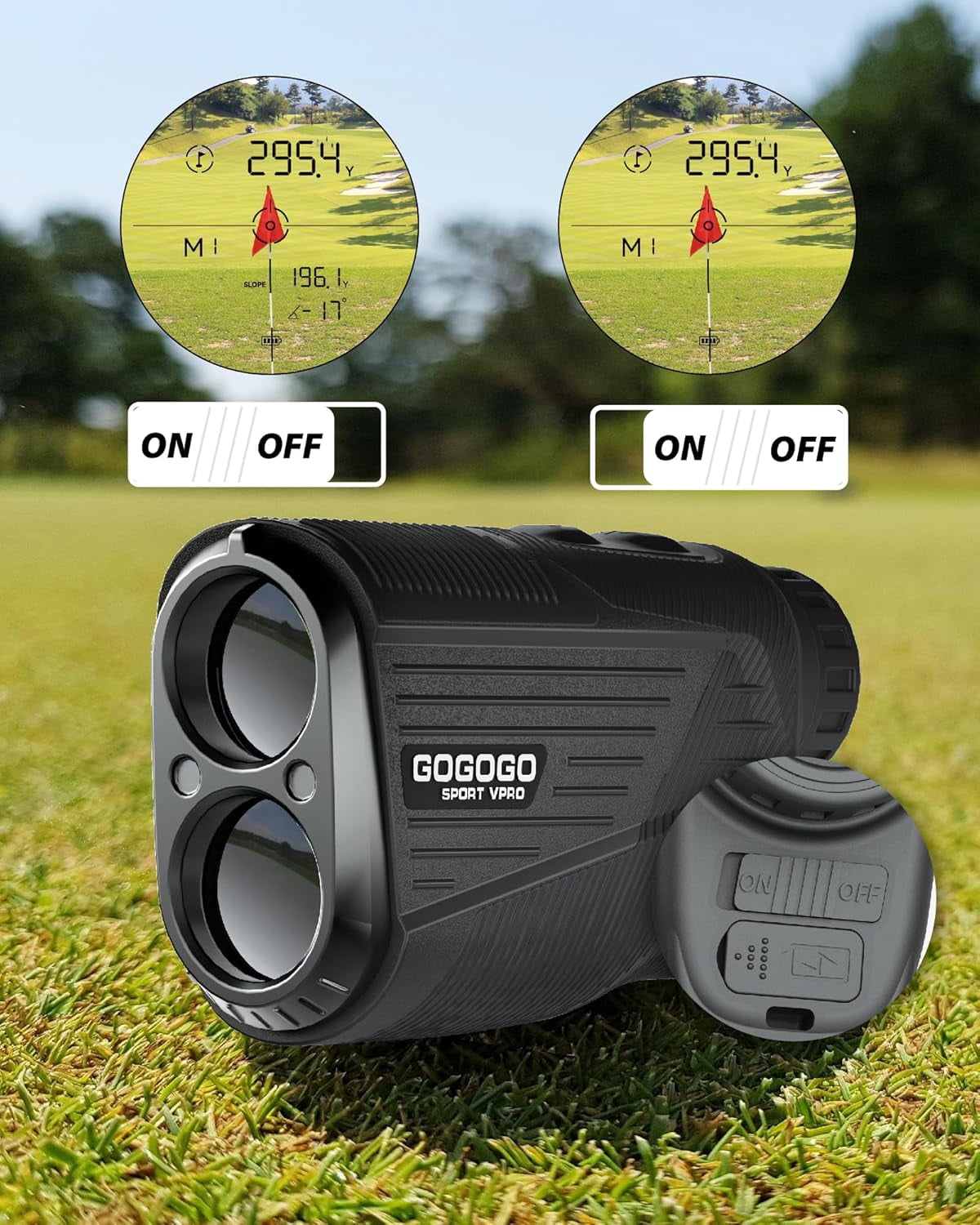 Gogogo Sport Vpro Laser Rangefinder for Hunting 2500 Yards Rangefinder for Golf Tournament GS91B