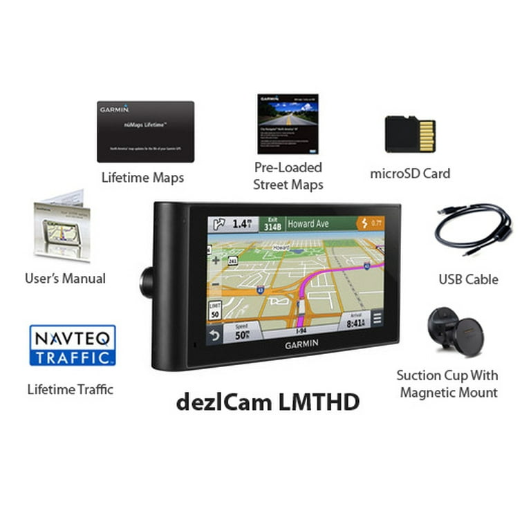 dēzlCam™ LMTHD, Truck GPS with Built in Dash Cam