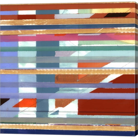 Great Art Now Zig Zag IV by Bellissimo Art, Canvas Wall Art, 24W x 24H