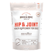 Rocco & Roxie Hip & Joint Health Supplement Soft Chews for Dogs, Duck Flavor, 60 Count
