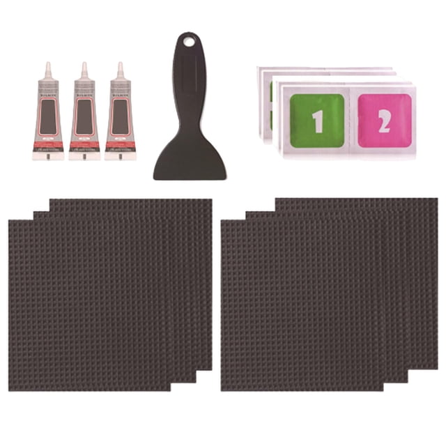 Trampoline Patch de Réparation pour Trampoline, Réparation de Tapis Déchirure Ou Trou, Ruban de Réparation de Tapis de Saut pour Tentes Imperméables Auvents Carré