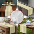 thumbnail image 6 of Burlap Table Runner 48 Inches Long, Farmhouse Yellow Linen Stripes Non-Slip Kitchen Table Runners for Dining Room Everyday Use Party Table Decorations Vintage, 6 of 9