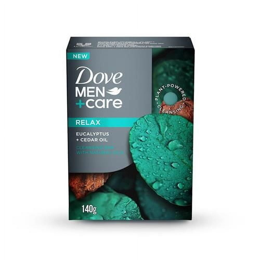 Dove Men+Care Relaxant Plant Based Bar Soap - Eucalyptus Cedar Oil