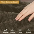 thumbnail image 4 of NeoKo Cloud Couch U Shaped Plush Memory Foam Modular and Comfy Boneless Sectional Sofa with Chaise Lounge, Brown, 4 of 8