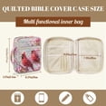 thumbnail image 5 of FOR U DESIGNS Cardinal Cherry Blossom Pattern Bible Cover for Women Men Multifunctional Church Bag Bible Protective Bag Handbag Christian Bible Accessories Christian Gifts, 5 of 7