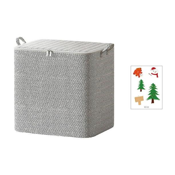 Xihbxyly Bolsa de Almacenamiento de 2 Piezas, Diseño de Cremallera No Tejida, Gran Capacidad, Plegable y Compacta, Cómoda de Llevar, Ideal para Organizar La Ropa, para Uso Doméstico o de Viaje, 35 X