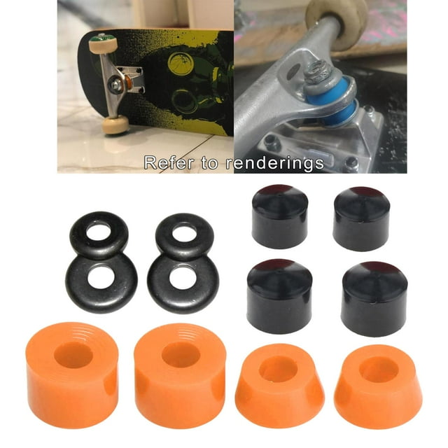 Coussinets de Remplacement pour Bagues de Planche à Roulettes en PU Résistants à l'Usure Orange