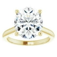 thumbnail image 2 of 3 Carat Oval Cut Lab Diamond Engagement Ring Yellow Gold Solitaire, 2 of 5