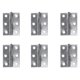 thumbnail image 2 of 32pcs 2.5 Inch Door Hinge Stainless Steel Flap Hinge Counter Back Flap Backflap Hinge Drawer Butt Hinge (Silver), 2 of 5
