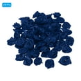 thumbnail image 3 of Mini Satin Ribbon Roses Tiny Fabric Flowers Embellishments Rosettes Applique Navy Blue, 3 of 5