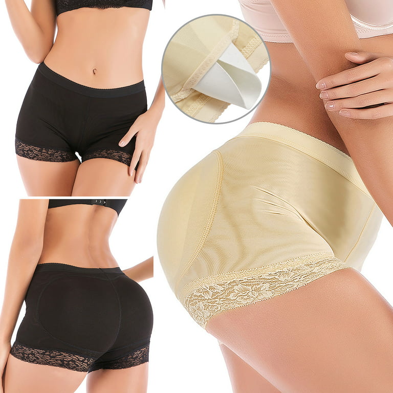 MISS MOLY Women Lace Padded Seamless Butt Lifter Hip Enhancer Shaper Panties  Underwear 