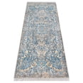 thumbnail image 4 of RUGSOTIC CARPETS Machine Woven Crossweave AREA RUGS - 2'6''x9'10'', Runner,Gray Blue,Classic Oriental Traditional , Low Pile Machine Made Area Rugs for Living Room, Bed Room (M00100), 4 of 9