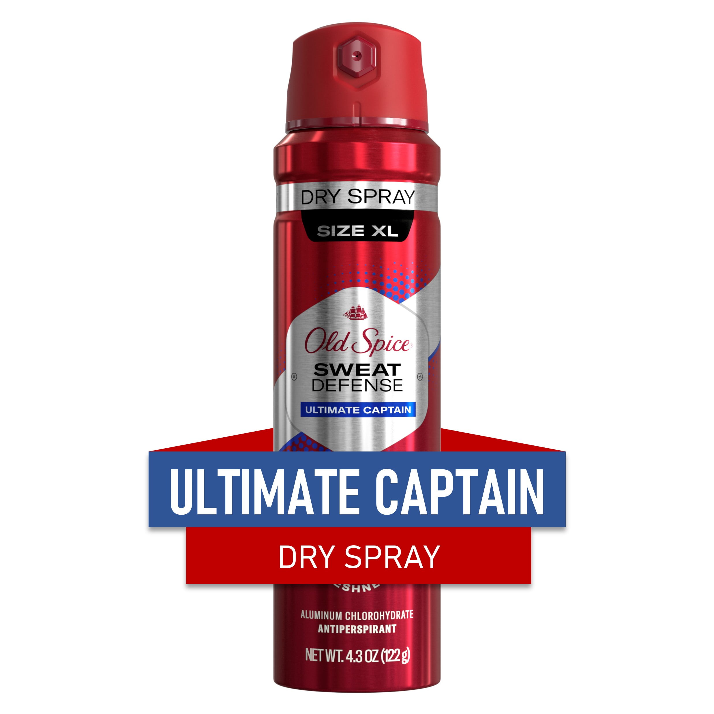 Old Spice Men's Antiperspirant Deodorant Invisible Dry Spray Ultimate Captain, 4.3 oz