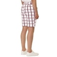 thumbnail image 3 of INSPIRE CHIC Men's Plaid Shorts Checked Regular Fit Flat Front Dress Shorts, 3 of 6