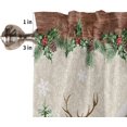 thumbnail image 5 of Christmas Kitchen Curtains and Valances Set, Farm Red Truck Window Treatments Tiers Winter Holiday Snowman Semi Sheer Half/Short Curtains for Small Windows Cafe /Living Room/ Bedroom 54x 36 in, 5 of 5