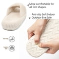 thumbnail image 5 of Northblanc Slippers for Women Memory Foam House Bedroom Corduroy Bow Crossbands Slipper Shoes Comfy Trendy Gift Slippers, 5 of 9