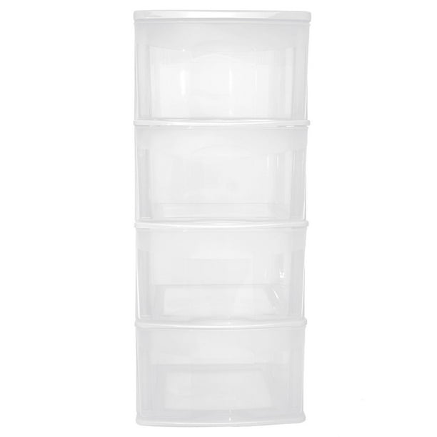 Caja Plástico Organizadora Prinsel Cajonera 4 Cajones 8490 83*39*35cm blanco