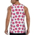 thumbnail image 6 of Rocae Hand Drawn Strawberry for Men's Workout Tank Top Men's Running Tank Top Dry Fit Athletic Workout Tank TopsXX-Large, 6 of 9
