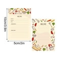 thumbnail image 2 of JingChun 1 Sheet Recipe Card, 2x4 Inches, Double Sided, Blank Cardstock Cards for Recording Recipes, Kitchen Diaries, Bridal shower, Banquet Preparation, 2 of 5