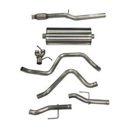 Corsa Performance 21033 Sport Cat-Back Exhaust System; Dual Rear Exit; 3 In. Dia.; Fits select: 2019-2020 CHEVROLET SILVERADO C1500 LT, 2021-2022 CHEVROLET SILVERADO K1500 LT