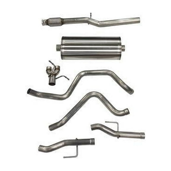Corsa Performance 21033 Sport Cat-Back Exhaust System; Dual Rear Exit; 3 In. Dia.; Fits select: 2019-2020 CHEVROLET SILVERADO C1500 LT, 2021-2022 CHEVROLET SILVERADO K1500 LT