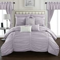 thumbnail image 2 of Gruyeres 20 Piece Comforter Set Ruffled Ruched Designer Bedding, 2 of 6