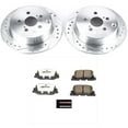 thumbnail image 3 of PowerStop Rear Z26 Street Warrior Carbon-Fiber Ceramic Brake Pad and Drilled and Slotted Rotor Kit Fits: SCION Select Models K2319-26, 3 of 9