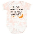 thumbnail image 3 of Inktastic I Love My Great Aunt to the Moon and Back Boys or Girls Baby Bodysuit, 3 of 5
