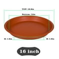 thumbnail image 6 of Plant Saucer 16 inch 17 inch (16.8"), 4 Pack Plastic Large Flower Planter Plant Pot Saucers and Drip Tray for Indoors Outdoors, Thick Heavy Sturdy Durable Plant Plate Water Catcher Terra Cotta, 6 of 7