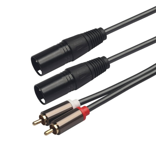 Tisino Câble Jack 3.5 mm vers Double 6.35 mm, Câble Audio Mini