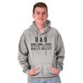 thumbnail image 3 of Dad Genuine World's Greatest Father Hoodie Hooded Sweatshirt Men Brisco Brands S, 3 of 6