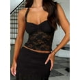 thumbnail image 5 of Gamvdout Lace Tops for Women Halter Sexy Going Out Tank Crop Fashion Top, 5 of 6