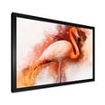thumbnail image 2 of Designart 'Abstract Portrait of Pink Flamingo II' Farmhouse Framed Art Print, 2 of 4