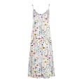 thumbnail image 4 of Generic Women's Summer Maxi Dress Casual V-Neck Sleeveless Bohemian Spaghetti Strap Floral Long Maxi Dress, 4 of 4