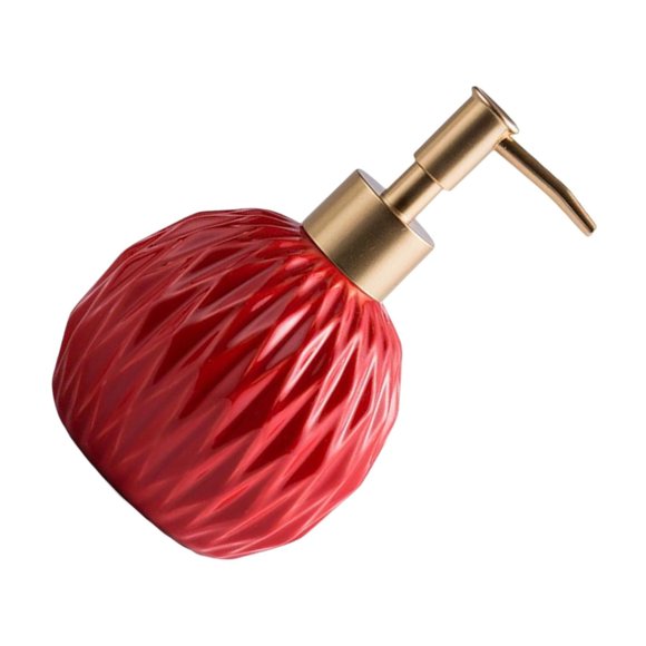 Shengyu Ceramic Soap Dispenser Reusable Elegent for Black Supply Shampoo Hotel Shower Home Red