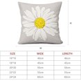 thumbnail image 6 of Daisy Flower Gray Pillow Covers 18x18 Inch White Petal Floral Bloom Decorative Pillow Cases Spring Summer Seasonal Square Cushion Covers Farmhouse Home Decor for Porch Couch Outdoor Set of 2, 6 of 6