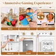 thumbnail image 4 of Wisairt Wooden Play Kitchen for Kids, Pretend Play Kitchen with Realistic Sounds & 17-Piece Accessory Set, White, Age 3+, 4 of 9