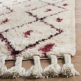 thumbnail image 4 of SAFAVIEH Casablanca Winnie Geometric Shag Area Rug, Ivory/Fuchsia, 8' x 10', 4 of 8